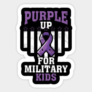 Purple Up For Military Kids Military Child Month Sticker